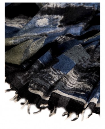 Палантин Женский W40-ABSTRAITE/NOIR